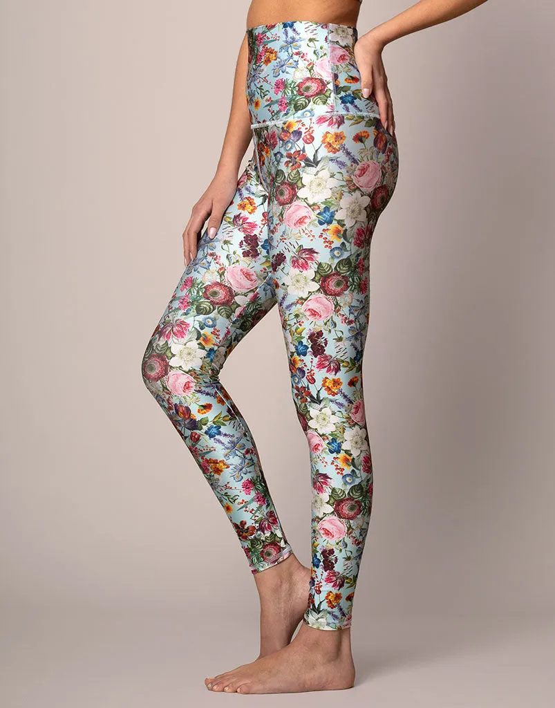 Zoe Blue Floral Legging