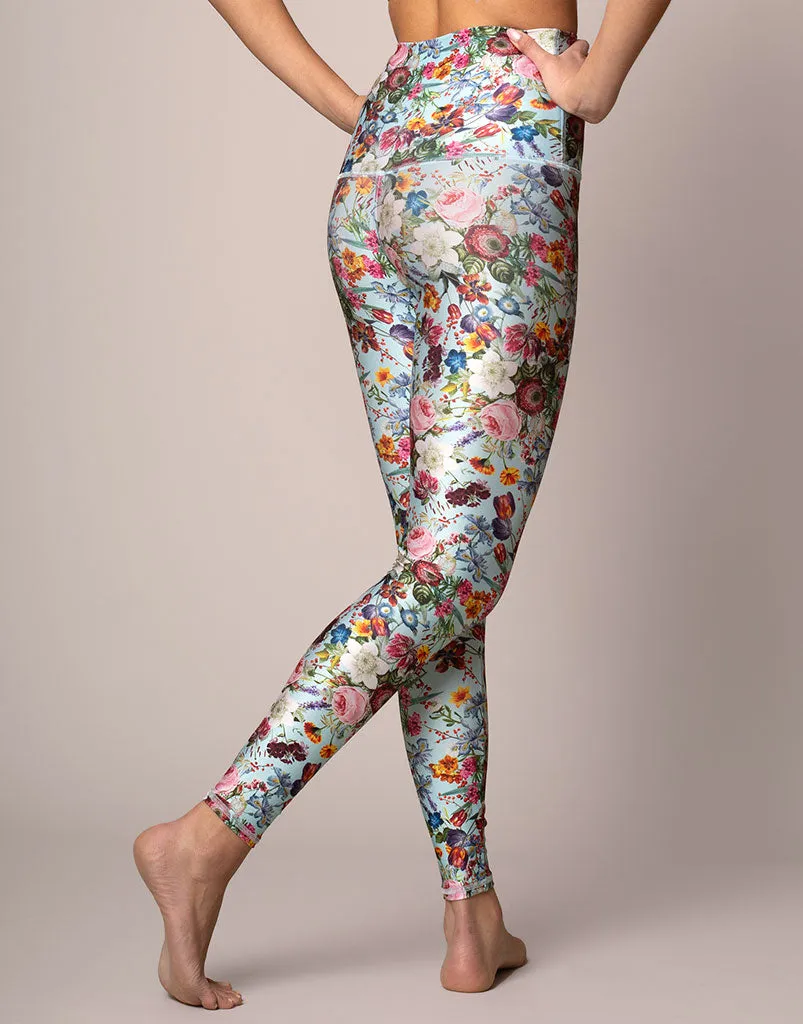 Zoe Blue Floral Legging